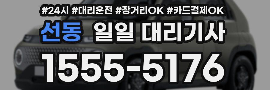 선동 일일 대리기사