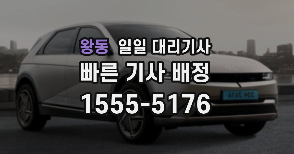 왕동 일일 대리기사