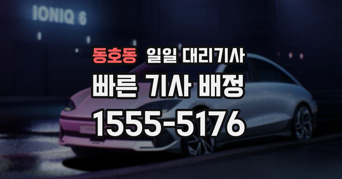 동호동 일일 대리기사