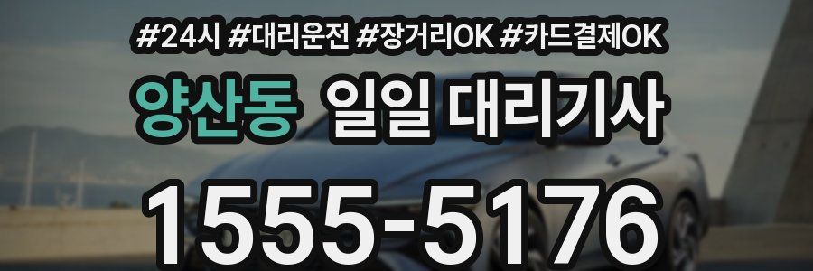 양산동 일일 대리기사