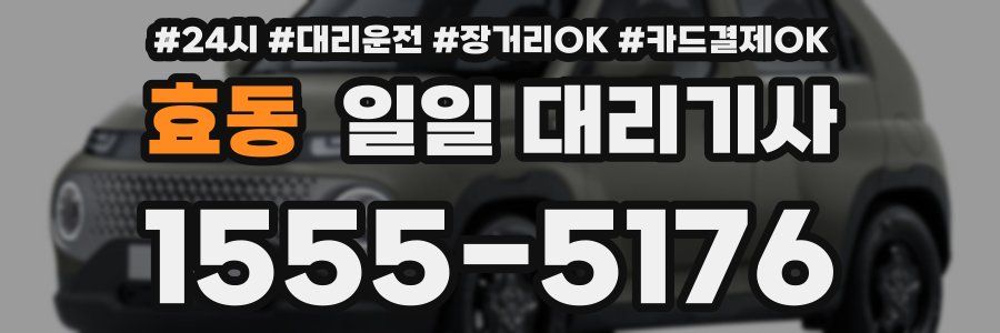효동 일일 대리기사