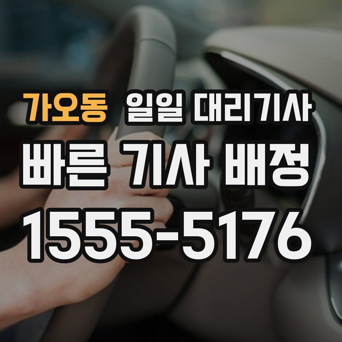 가오동 일일 대리기사