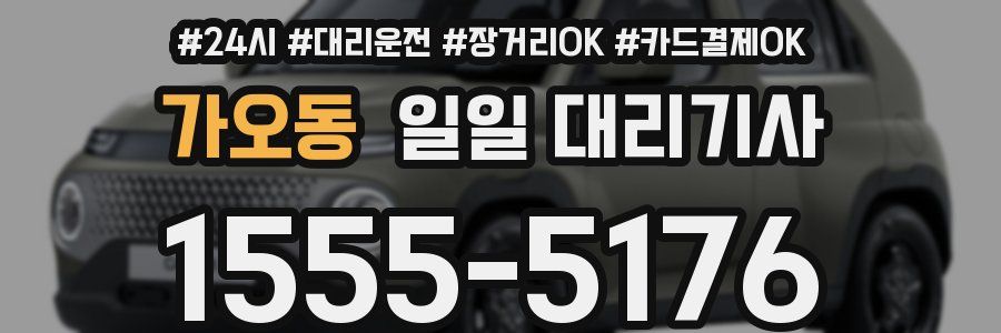 가오동 일일 대리기사
