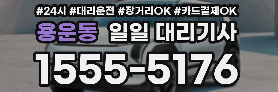 용운동 일일 대리기사