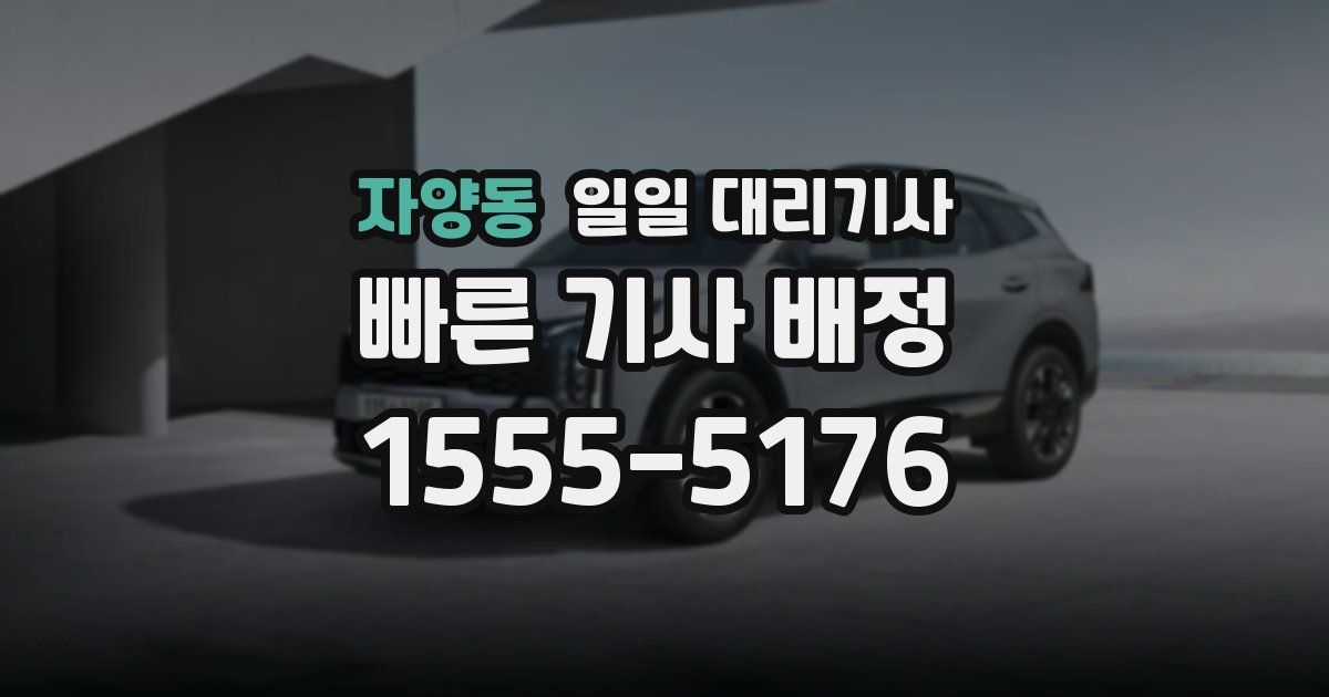 자양동 일일 대리기사