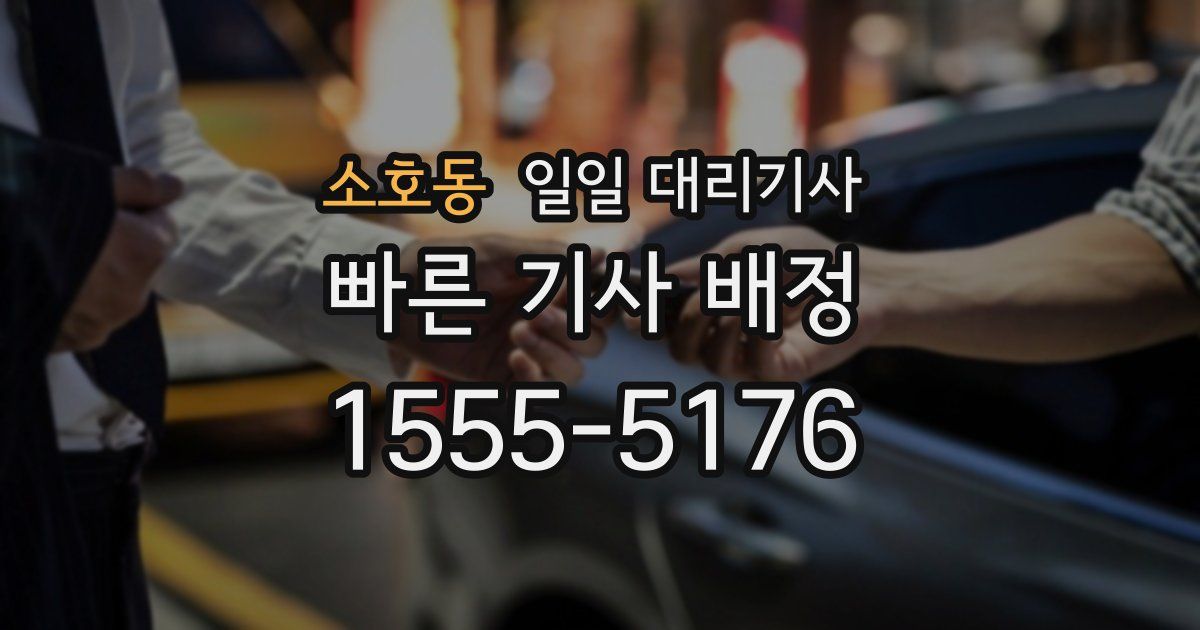 소호동 일일 대리기사