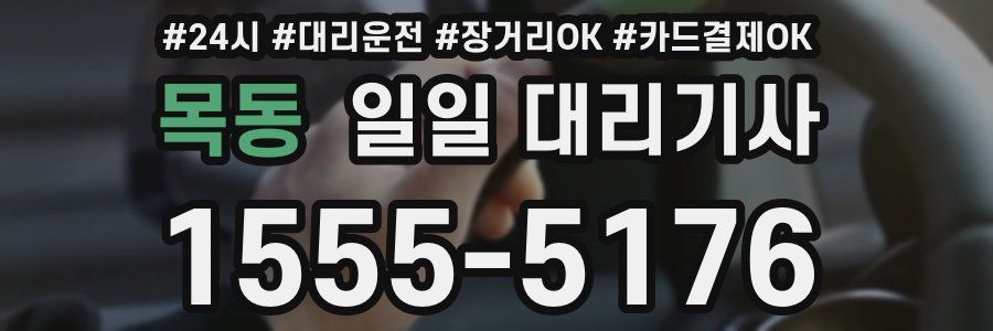 목동 일일 대리기사