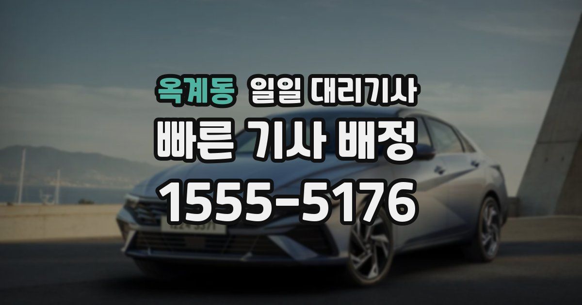 옥계동 일일 대리기사