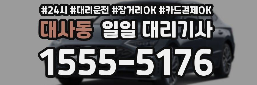 대사동 일일 대리기사
