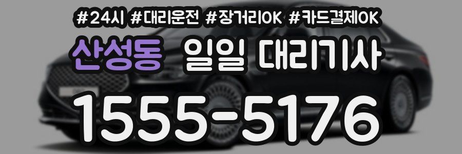 산성동 일일 대리기사