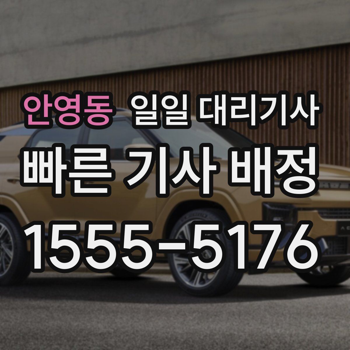안영동 일일 대리기사