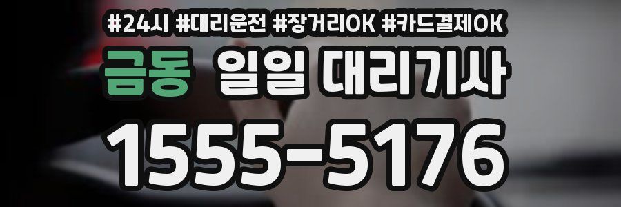 금동 일일 대리기사