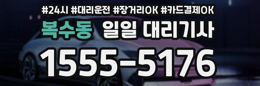 복수동 일일 대리기사
