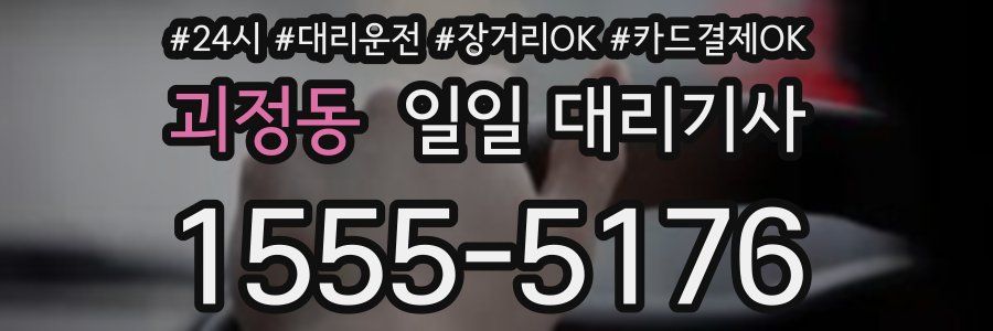 괴정동 일일 대리기사