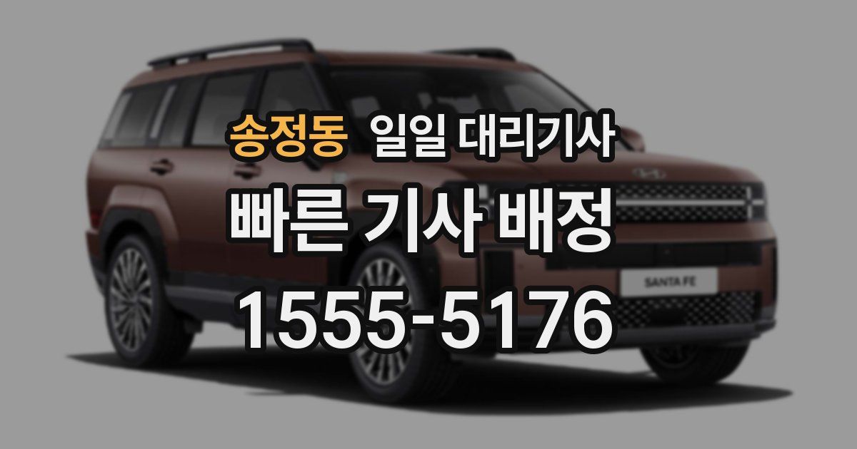 송정동 일일 대리기사
