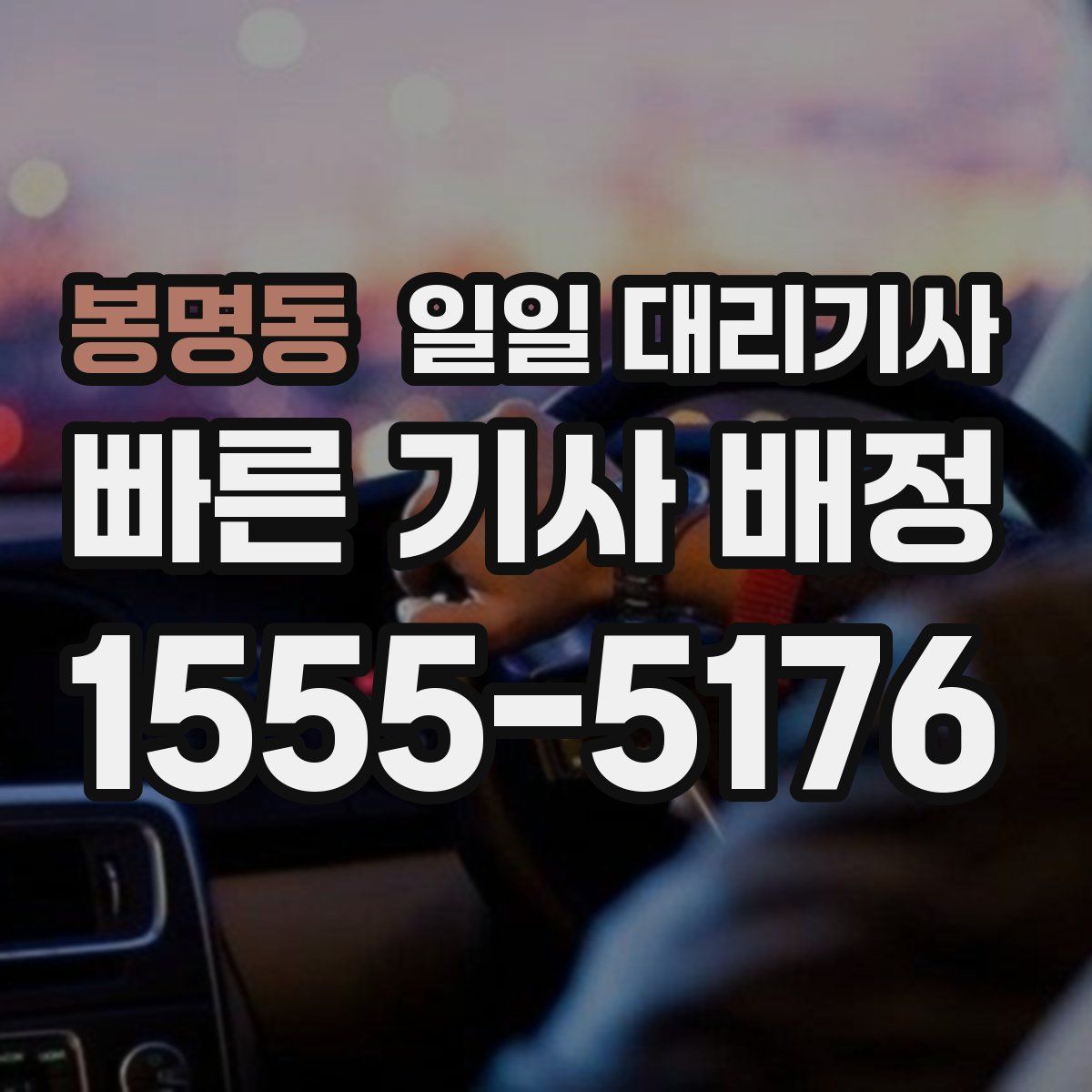 봉명동 일일 대리기사