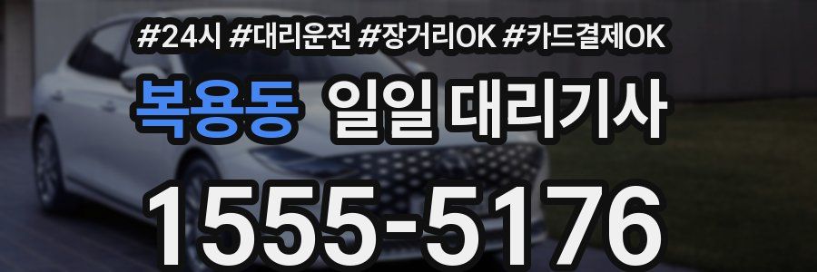 복용동 일일 대리기사