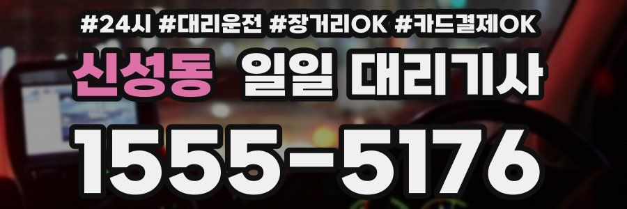 신성동 일일 대리기사