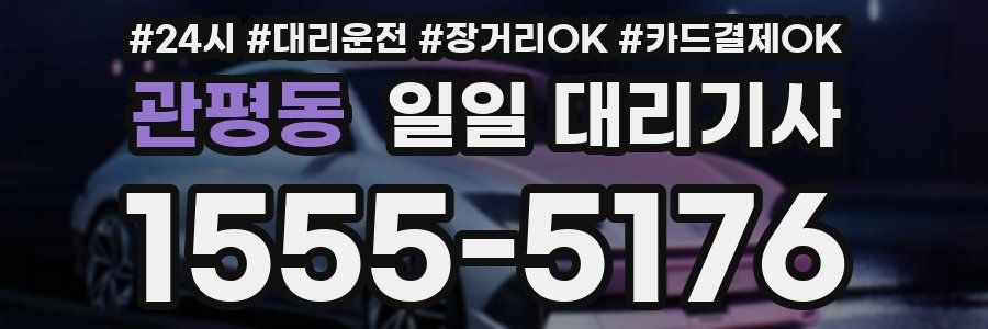 관평동 일일 대리기사