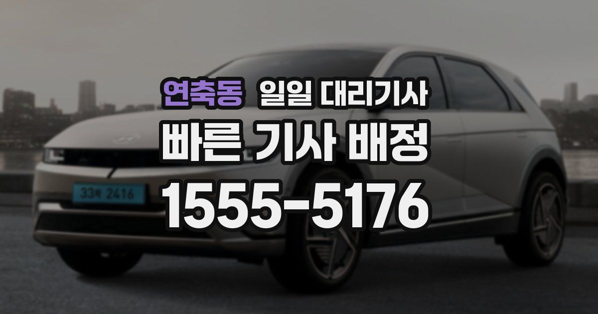 연축동 일일 대리기사
