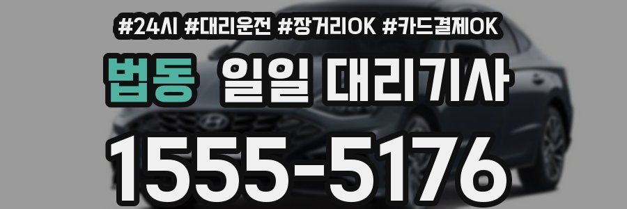 법동 일일 대리기사