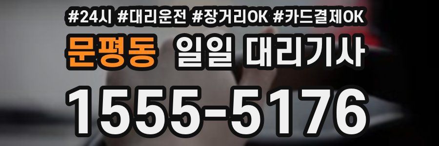 문평동 일일 대리기사