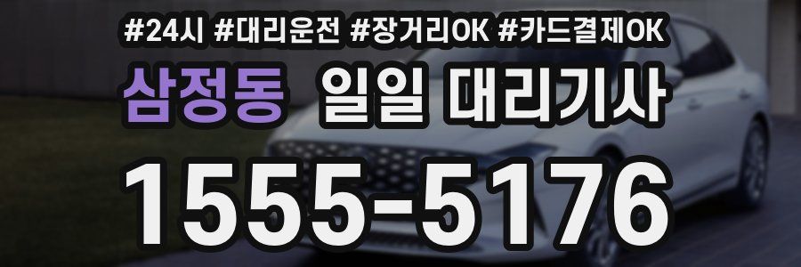 삼정동 일일 대리기사