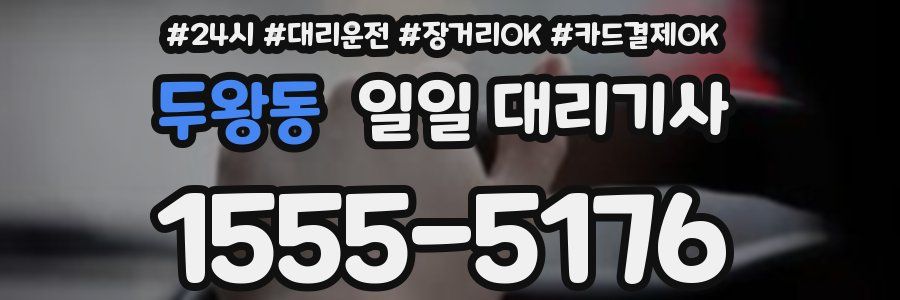 두왕동 일일 대리기사