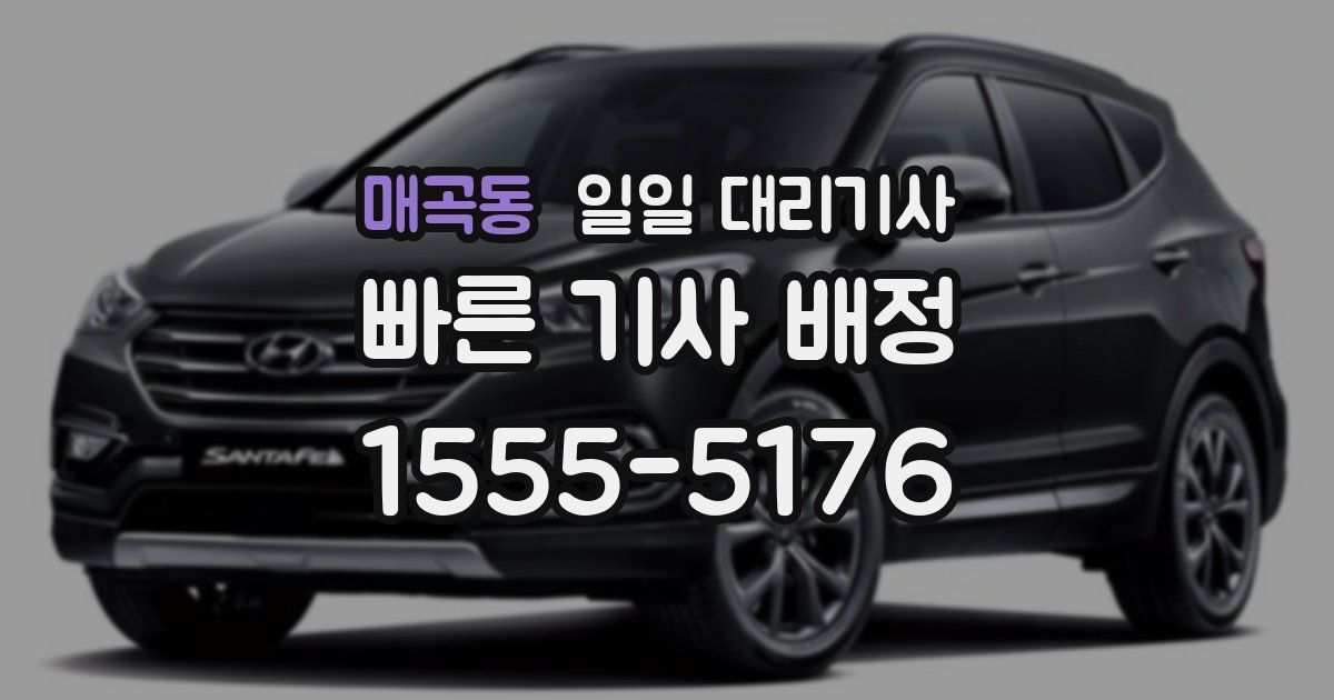 매곡동 일일 대리기사
