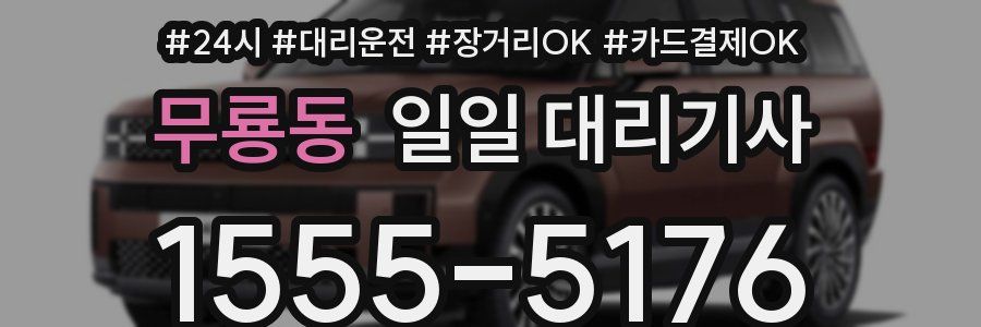 무룡동 일일 대리기사