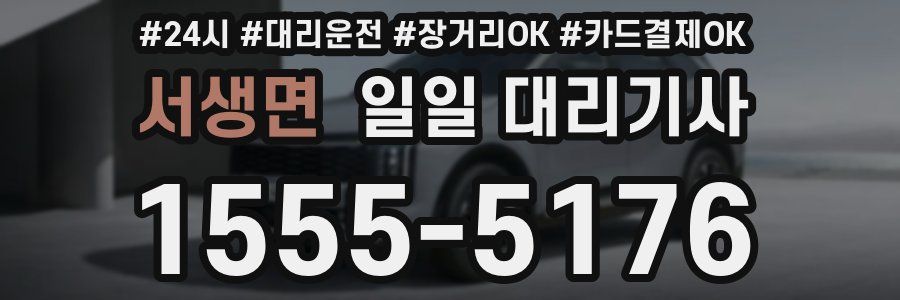 서생면 일일 대리기사