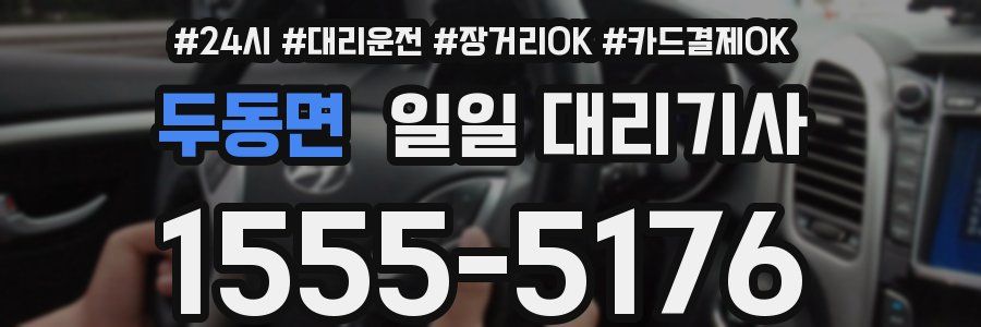 두동면 일일 대리기사