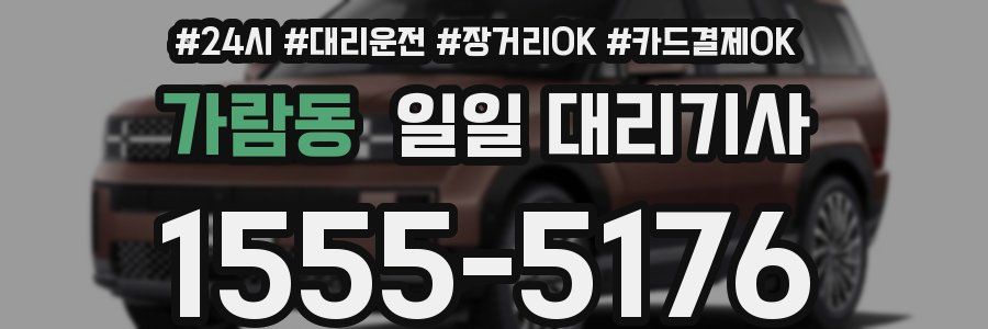 가람동 일일 대리기사