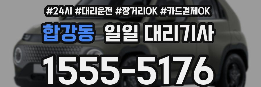 합강동 일일 대리기사