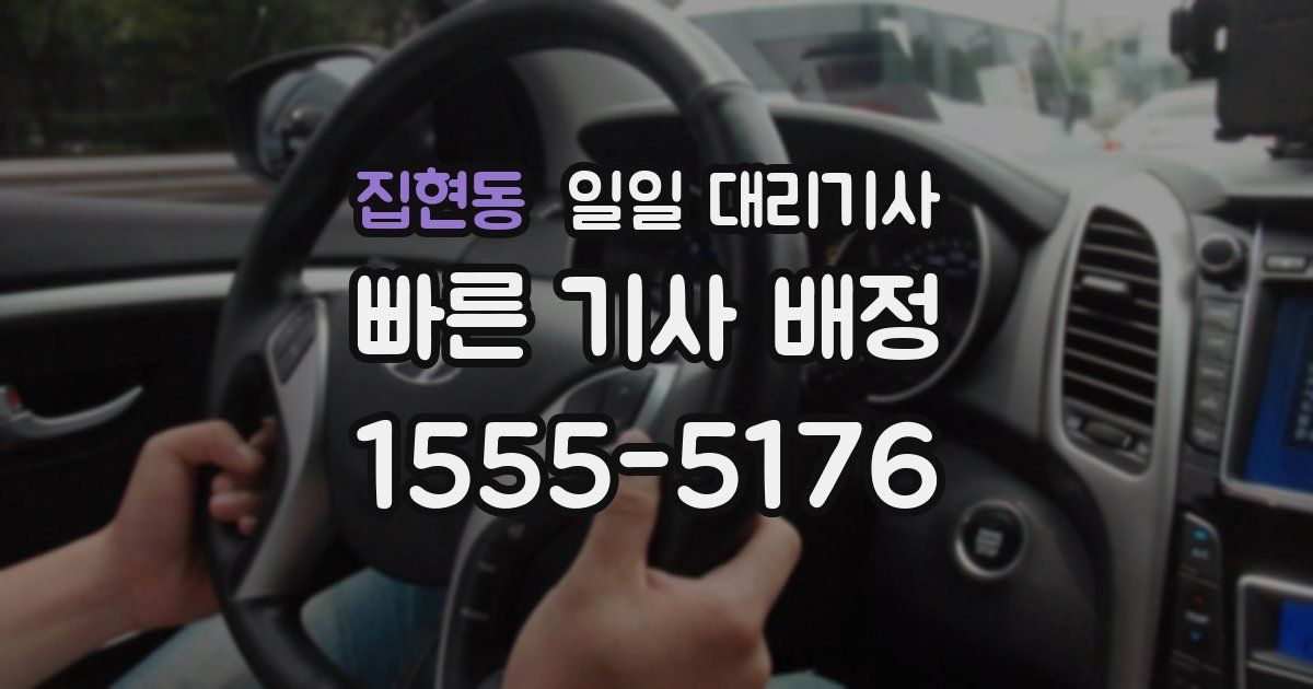 집현동 일일 대리기사