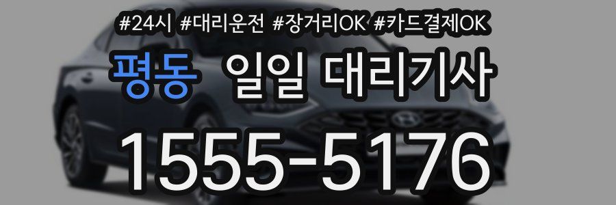 평동 일일 대리기사
