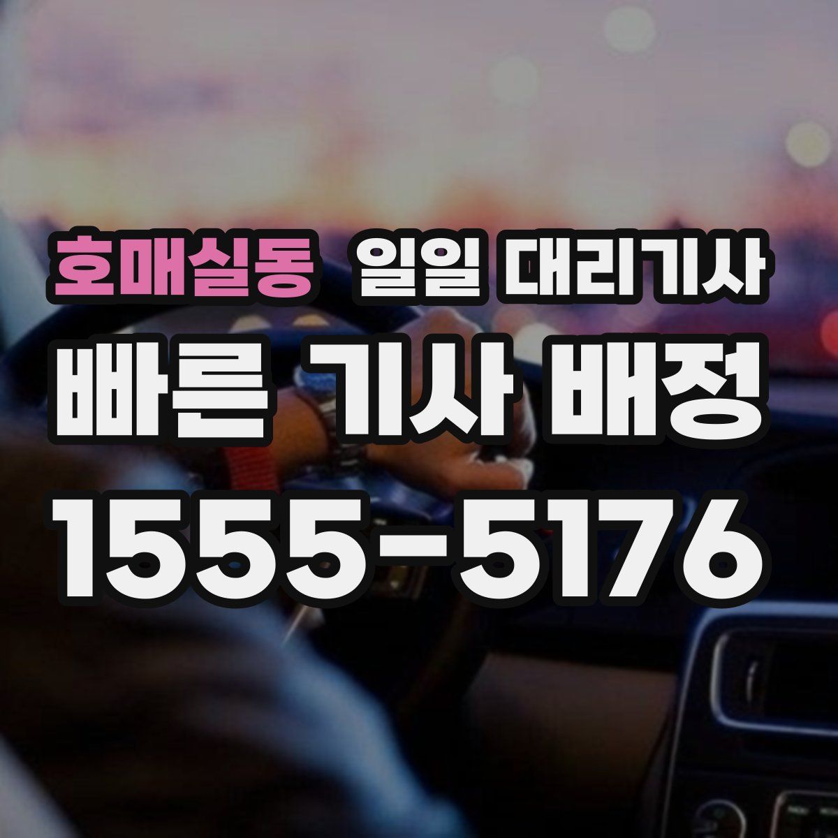 호매실동 일일 대리기사