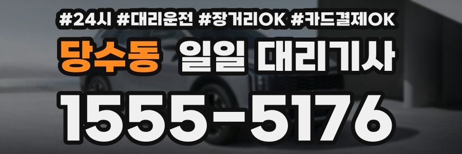 당수동 일일 대리기사