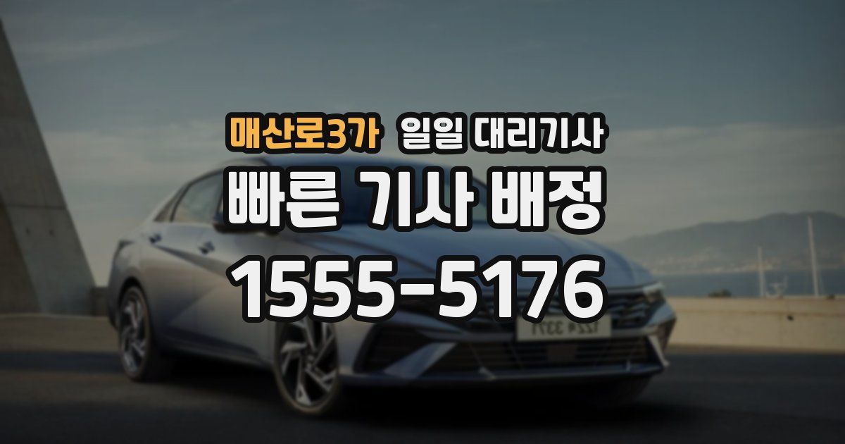 매산로3가 일일 대리기사