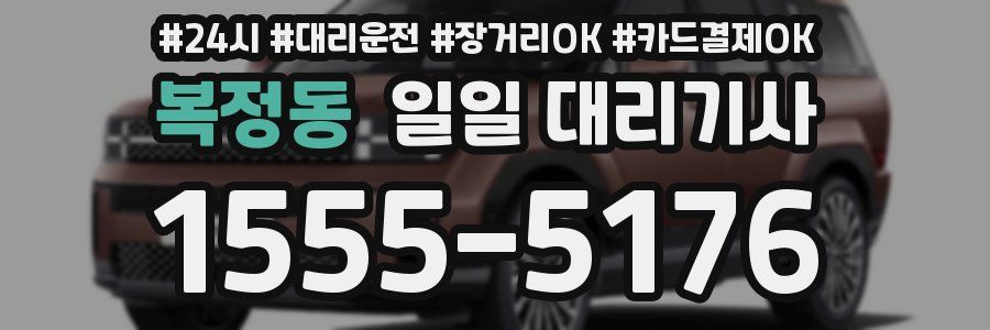 복정동 일일 대리기사