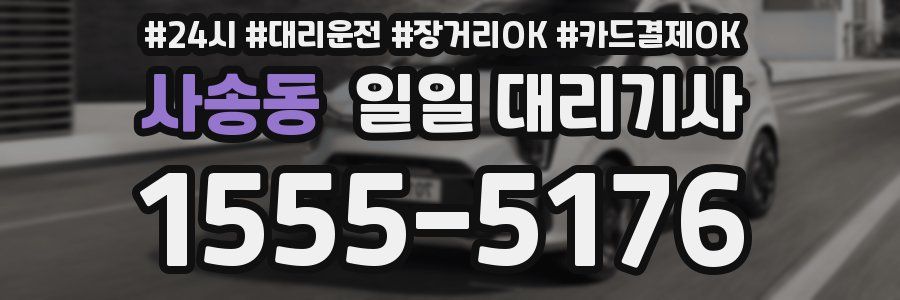 사송동 일일 대리기사