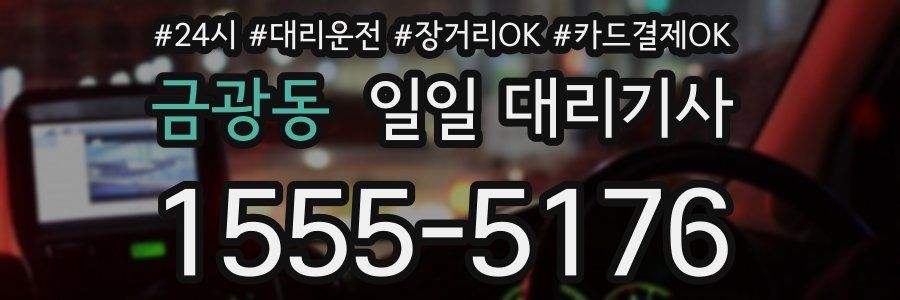 금광동 일일 대리기사