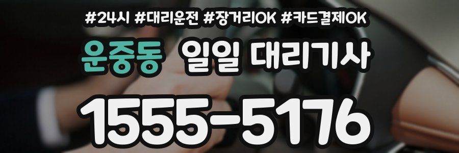 운중동 일일 대리기사