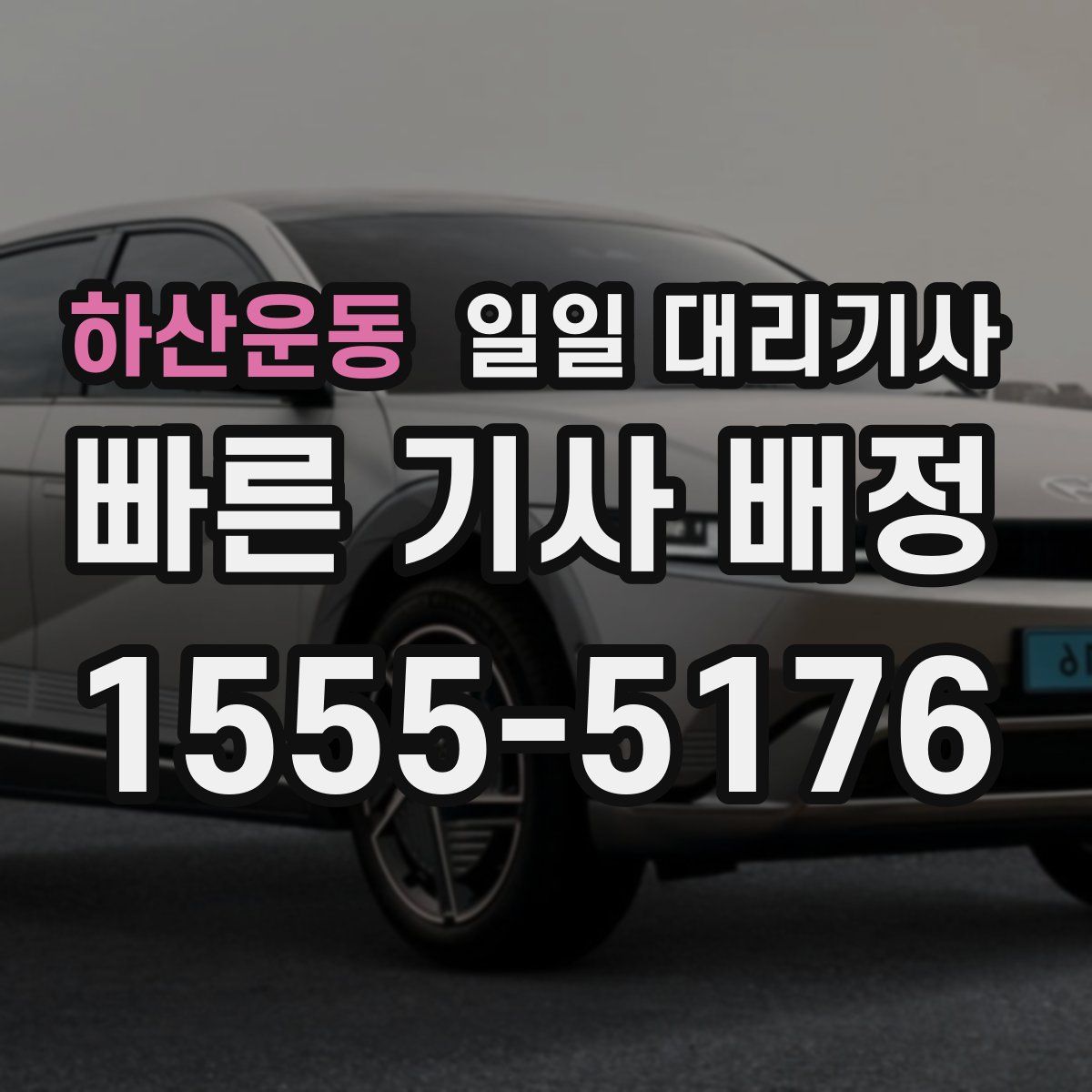하산운동 일일 대리기사