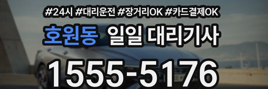 호원동 일일 대리기사