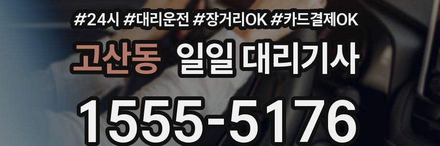 고산동 일일 대리기사