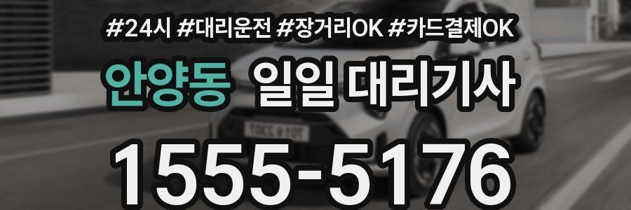 안양동 일일 대리기사