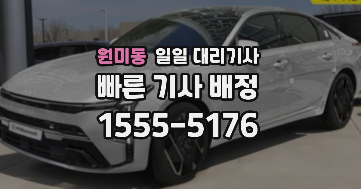 원미동 일일 대리기사