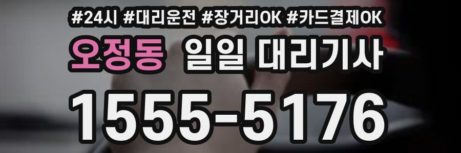 오정동 일일 대리기사