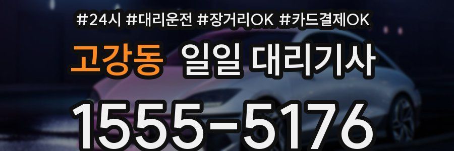 고강동 일일 대리기사